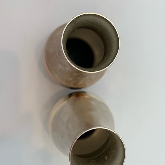 Vintage Salt And Pepper Shakers From West Germany Brushed Finish - Picture 7 of 9